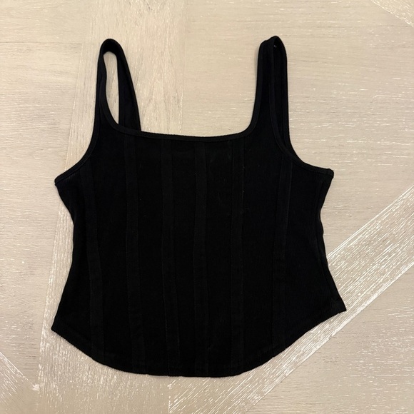 Forever 21 Black Sleeveless Bustier Tank Top - Picture 1 of 5